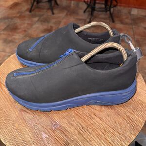 Camper Twins Black Blue Front Zip Lightweight Womens Sneakers Sz 40 US 10 M